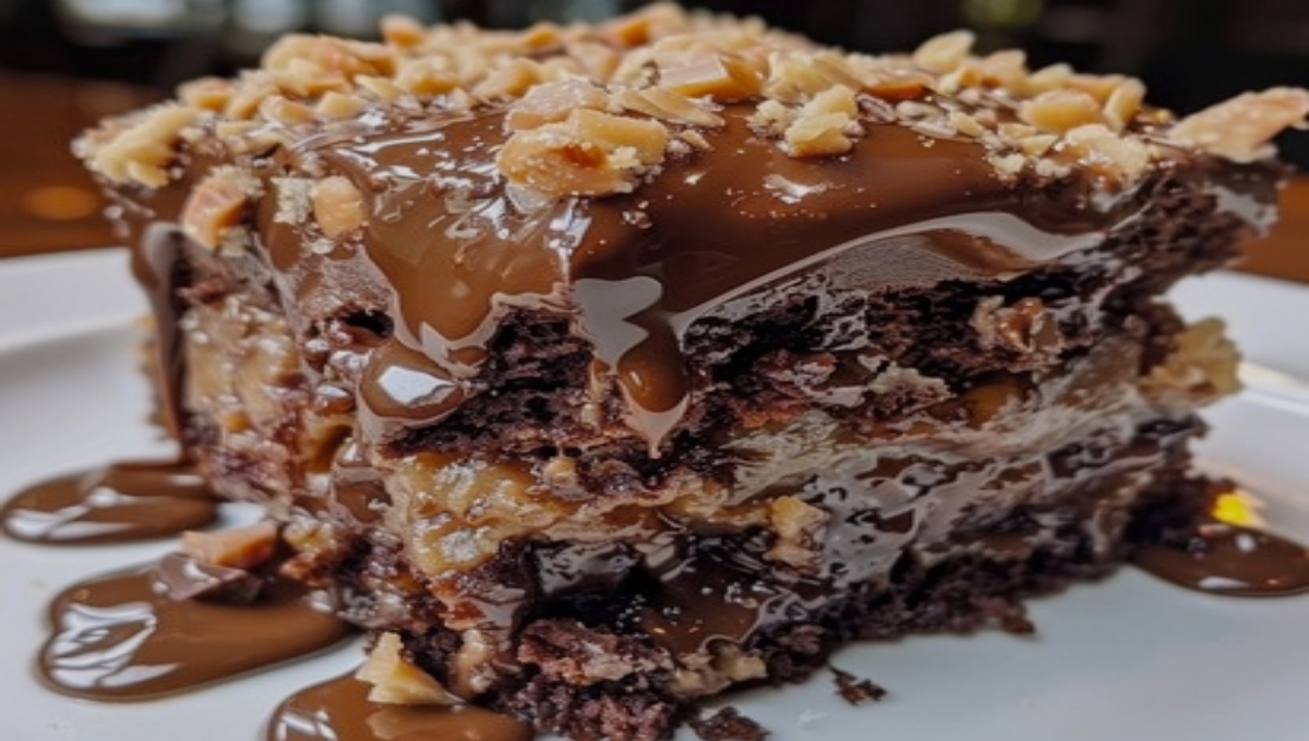 German Chocolate Poke Cake Recipe