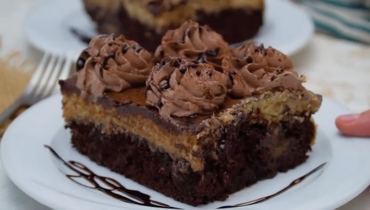 German Chocolate Poke Cake Recipe
