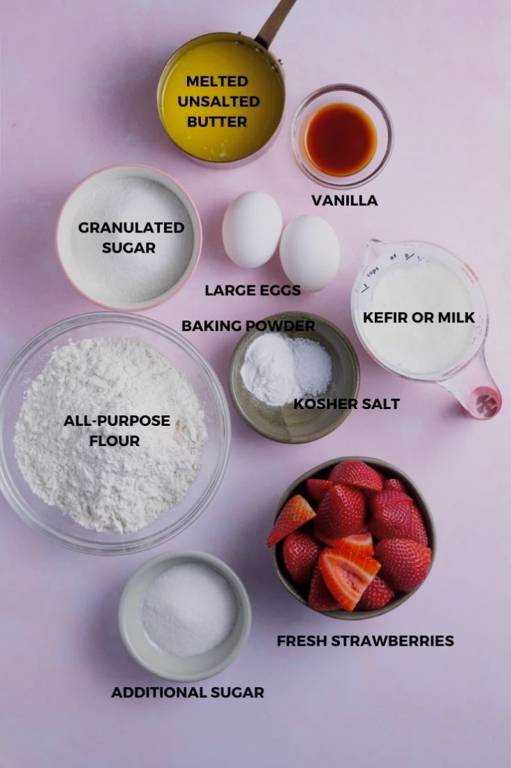 Vanilla Cake With Strawberry Filling Recipe