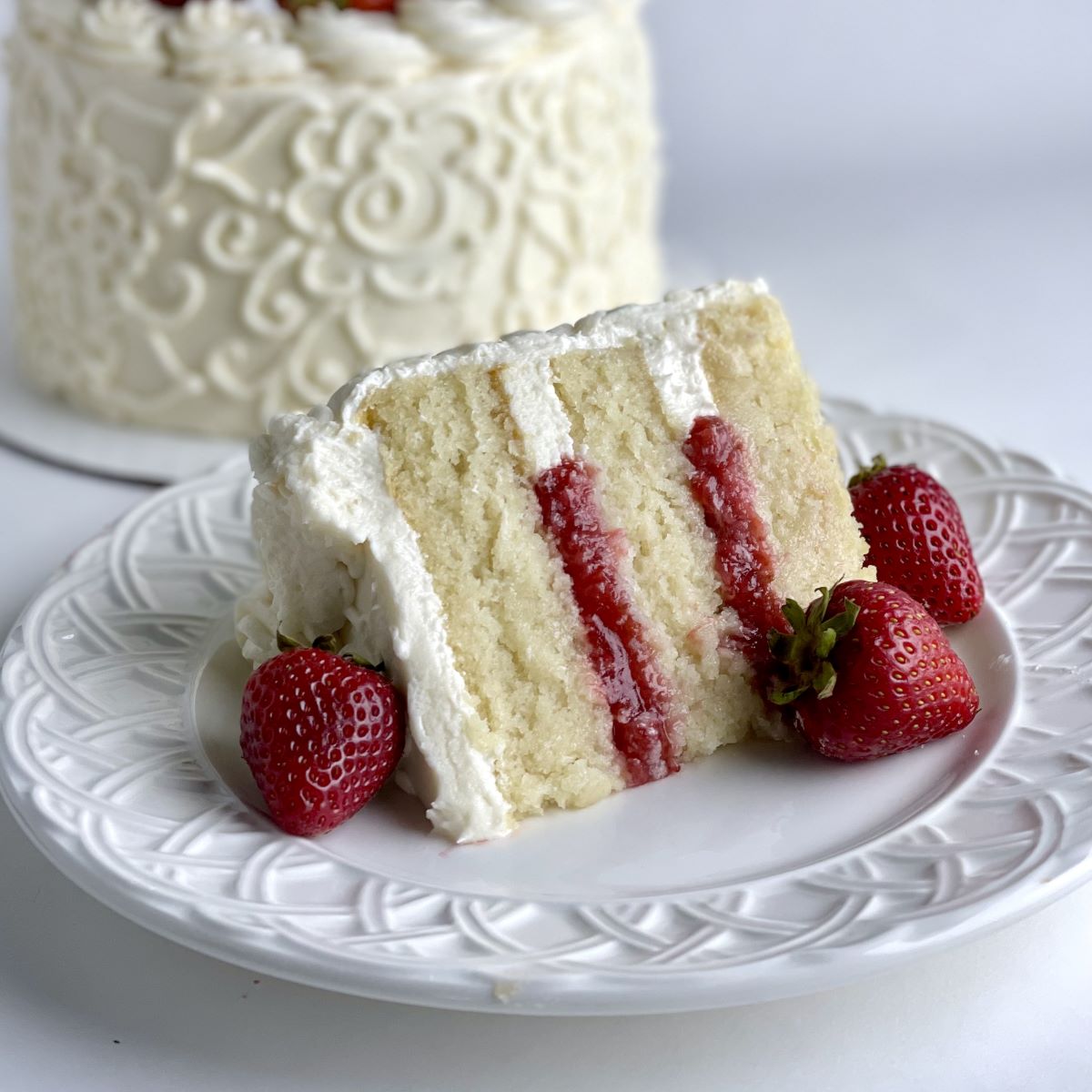 Vanilla Cake Recipe With Strawberry Filling